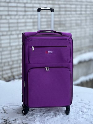 Валіза EasyMove 2021-6 тканинна велика (L) на 4-х колесах Фіолетова 2021-6 L purple фото