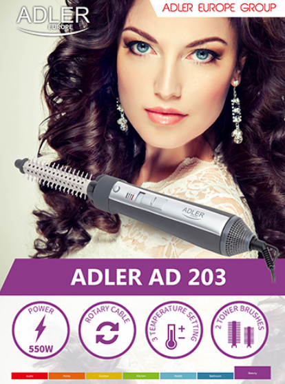 Стайлер для волосся Adler AD 203 5901436590491 фото