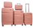 Валіза Milano bag 0306 Рожевий Комплект валіз 0306 фото