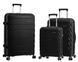 Комплект валіз Snowball 33603 Чорний 33603-3 black фото 1