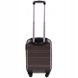 Міні пластикова валіза Wings AT01 на 4 колесах ручна поклажа кавова At01 XS coffe фото 3