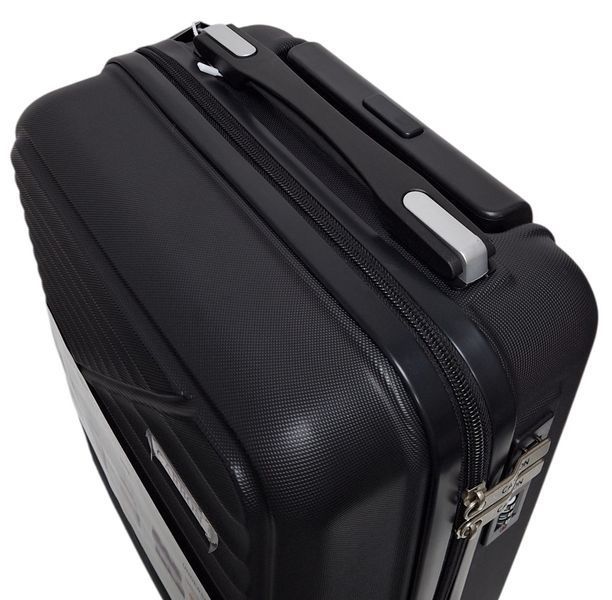 Валіза для Wizz Air ручна поклажа Carbon 66101 - 40x30x20 чорна 66101 XS black фото