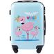 Дитяча валіза на коліщатках WINGS JAY (S) бірюзова JAY S flamingo фото 1