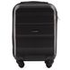 Міні пластикова валіза Wings AT01 на 4 колесах ручна поклажа чорна At01 XS black фото 2