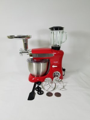 Кухонний комбайн 3в1 DMS потужністю 1900Вт(тістоміс, м'ясорубка, міксер,блендер). Виробник Німеччина DMS 1900 red фото