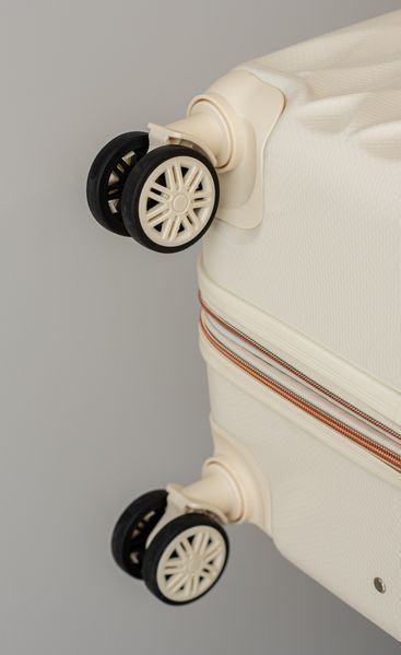 Валіза Sweetkeys SK190 з полікарбонату велика (L) з розширенням кремова SK190 L creame фото