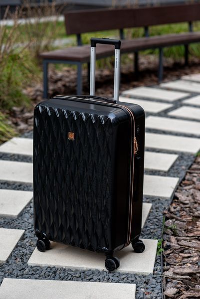 Валіза Sweetkeys SK190 з полікарбонату велика (L) з розширенням чорна SK190 L black фото