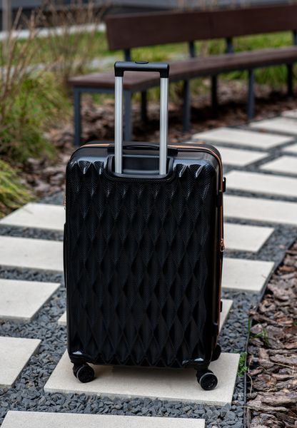 Валіза Sweetkeys SK190 з полікарбонату велика (L) з розширенням чорна SK190 L black фото
