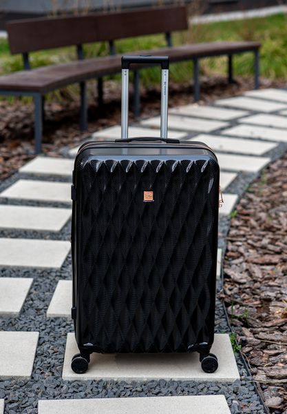 Валіза Sweetkeys SK190 з полікарбонату велика (L) з розширенням чорна SK190 L black фото