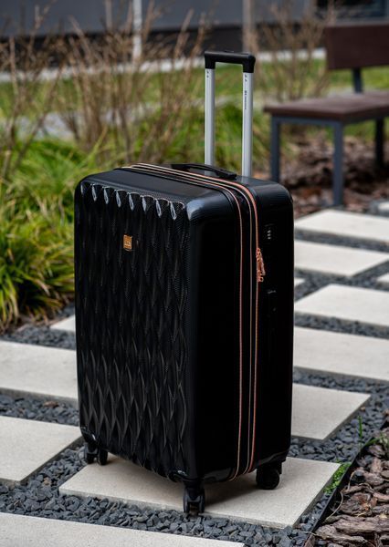 Валіза Sweetkeys SK190 з полікарбонату велика (L) з розширенням чорна SK190 L black фото