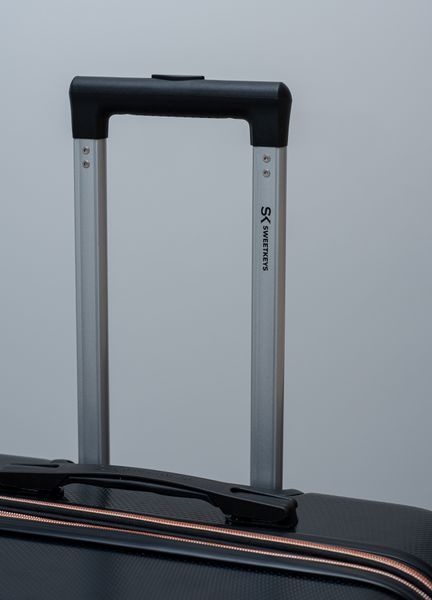 Валіза Sweetkeys SK190 з полікарбонату велика (L) з розширенням чорна SK190 L black фото