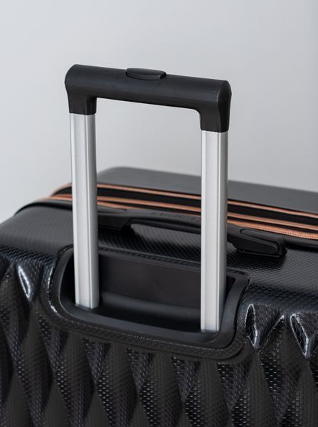 Валіза Sweetkeys SK190 з полікарбонату велика (L) з розширенням чорна SK190 L black фото