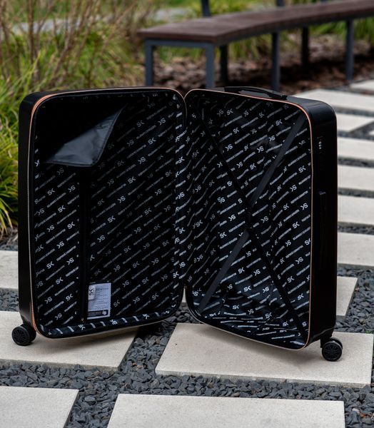 Валіза Sweetkeys SK190 з полікарбонату велика (L) з розширенням чорна SK190 L black фото