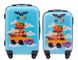 Набір 2 Дитячі валізи на коліщатках WINGS JAY блакитна WINGS JAY+XS фото