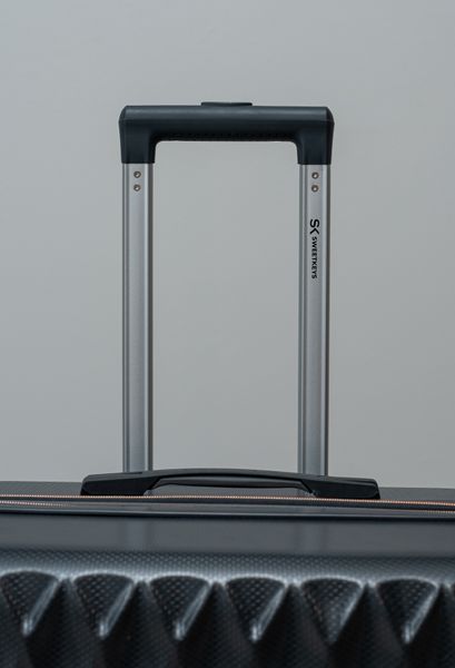 Валіза Sweetkeys SK190 з полікарбонату велика (L) з розширенням графітова SK190 L grafite фото