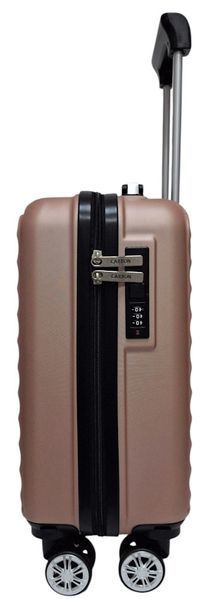 Валіза для Wizz Air ручна поклажа Carbon 66101 - 40x30x20 рожеве золото 66101 XS rose gold фото