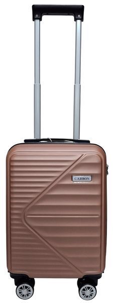 Валіза для Wizz Air ручна поклажа Carbon 66101 - 40x30x20 рожеве золото 66101 XS rose gold фото