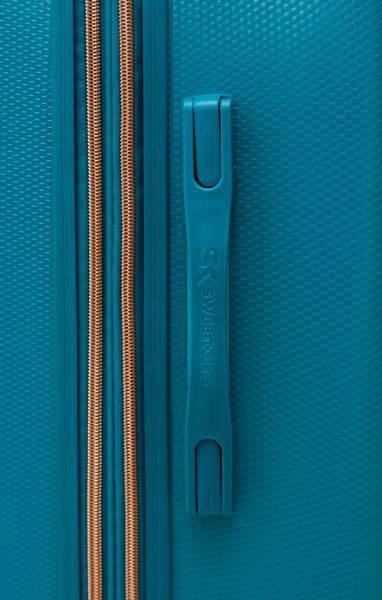 Валіза Sweetkeys SK190 з полікарбонату велика (L) з розширенням бірюзова SK190 L blue фото