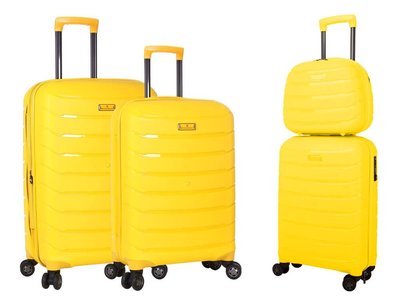 Валіза Snowball 61303 Жовтий Комплект валіз 61303-4 yellow фото
