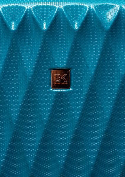 Валіза Sweetkeys SK190 з полікарбонату велика (L) з розширенням бірюзова SK190 L blue фото
