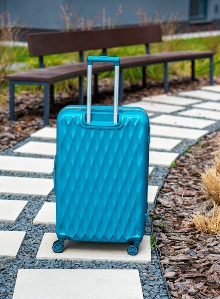 Валіза Sweetkeys SK190 з полікарбонату велика (L) з розширенням бірюзова SK190 L blue фото