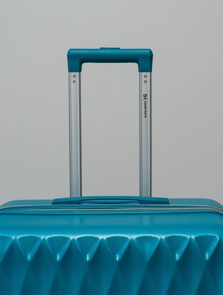 Валіза Sweetkeys SK190 з полікарбонату велика (L) з розширенням бірюзова SK190 L blue фото