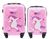 Набір 2 Дитячі валізи на коліщатках WINGS JAY рожева JAY S+XS unicorn фото