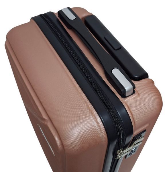 Валіза для Wizz Air ручна поклажа Carbon 66101 - 40x30x20 рожеве золото 66101 XS rose gold фото