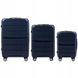 Комплект валіз з поліпропілену Wings PP05 на 4 колесах 3 в 1 (L, M, S) синій PP05-3 KPL blue фото 1