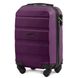 Міні пластикова валіза Wings AT01 на 4 колесах ручна поклажа фіолетова At01 XS purple фото 1