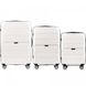 Комплект валіз з поліпропілену Wings PP05 на 4 колесах 3 в 1 (L, M, S) білий PP05-3 KPL white фото 1