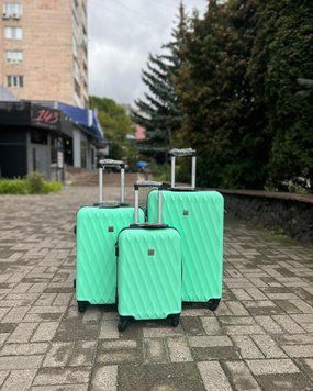 середня (M) Валіза Wings 190 м'ятна 190 M light green фото