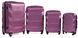 Комплект валіз RGL 720 на 4 колесах 4 в 1 (L, M+,M, S) фіолетовий 720-4 purple фото