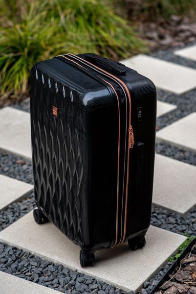 Валіза Sweetkeys SK190 з полікарбонату середня (M) з розширенням чорна SK190 M black фото