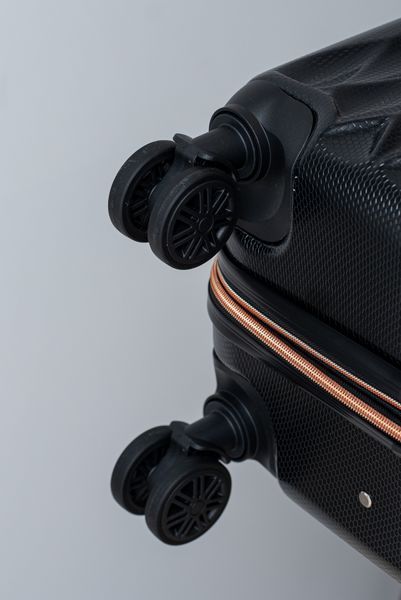 Валіза Sweetkeys SK190 з полікарбонату середня (M) з розширенням чорна SK190 M black фото