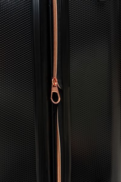 Валіза Sweetkeys SK190 з полікарбонату середня (M) з розширенням чорна SK190 M black фото