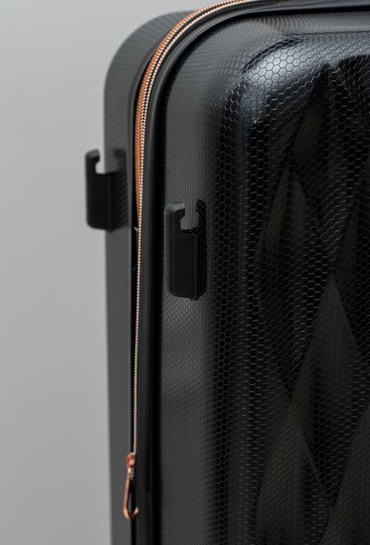 Валіза Sweetkeys SK190 з полікарбонату середня (M) з розширенням чорна SK190 M black фото