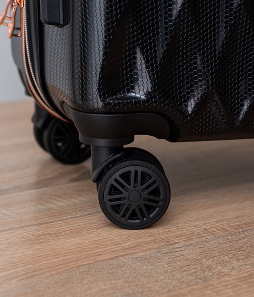 Валіза Sweetkeys SK190 з полікарбонату середня (M) з розширенням чорна SK190 M black фото