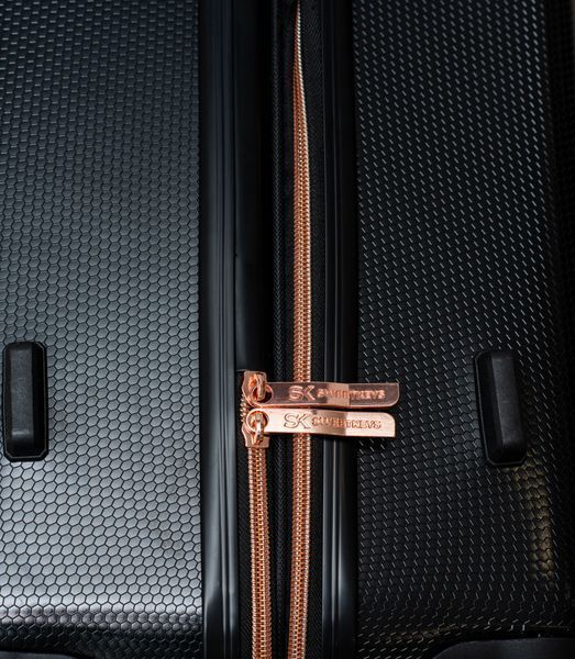 Валіза Sweetkeys SK190 з полікарбонату середня (M) з розширенням чорна SK190 M black фото