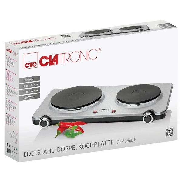 Портативна електрична плита Clatronic DKP 3668 (2500 Вт, Німеччина) 55854 фото