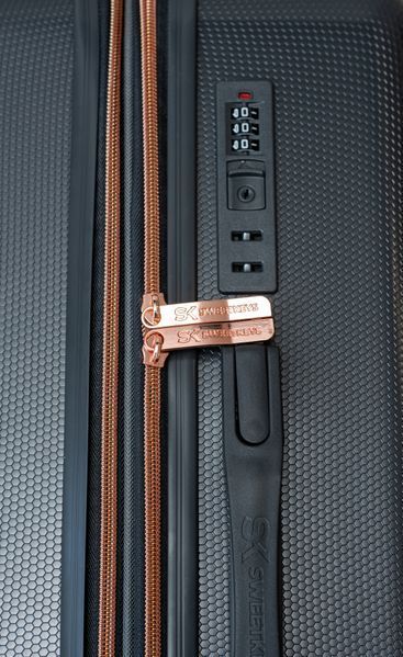 Валіза Sweetkeys SK190 з полікарбонату середня (M) з розширенням графітова SK190 M grafite фото