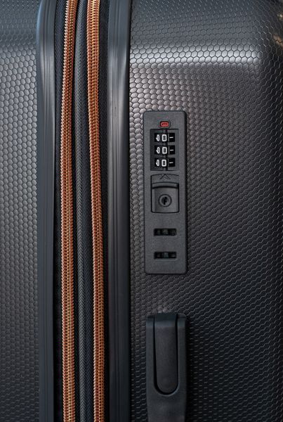 Валіза Sweetkeys SK190 з полікарбонату середня (M) з розширенням графітова SK190 M grafite фото