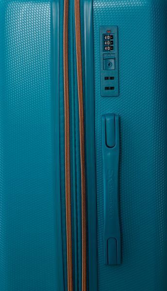 Валіза Sweetkeys SK190 з полікарбонату середня (M) з розширенням бірюзова SK190 M blue фото
