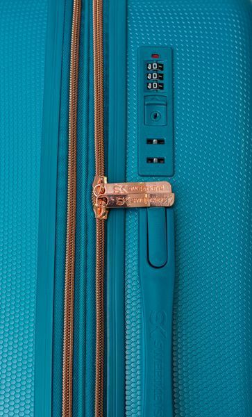 Валіза Sweetkeys SK190 з полікарбонату середня (M) з розширенням бірюзова SK190 M blue фото