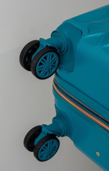 Валіза Sweetkeys SK190 з полікарбонату середня (M) з розширенням бірюзова SK190 M blue фото