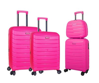 Валіза Snowball 61303 Комплект валіз Рожевий 61303-4 hot pink фото