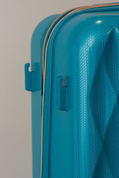 Валіза Sweetkeys SK190 з полікарбонату середня (M) з розширенням бірюзова SK190 M blue фото