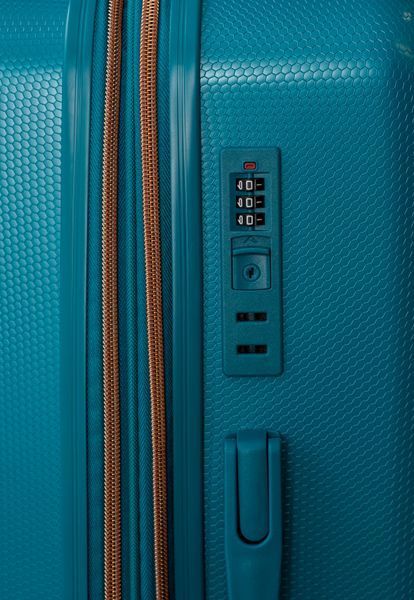 Валіза Sweetkeys SK190 з полікарбонату середня (M) з розширенням бірюзова SK190 M blue фото