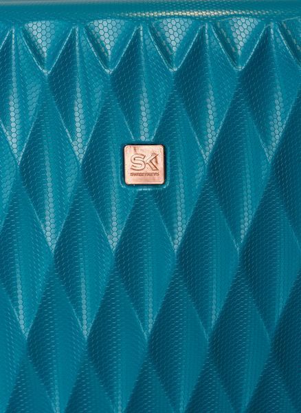Валіза Sweetkeys SK190 з полікарбонату середня (M) з розширенням бірюзова SK190 M blue фото