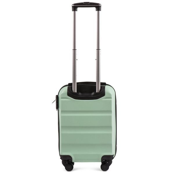 Міні пластикова валіза Wings AT01 на 4 колесах ручна поклажа м'ятна At01 XS light green фото